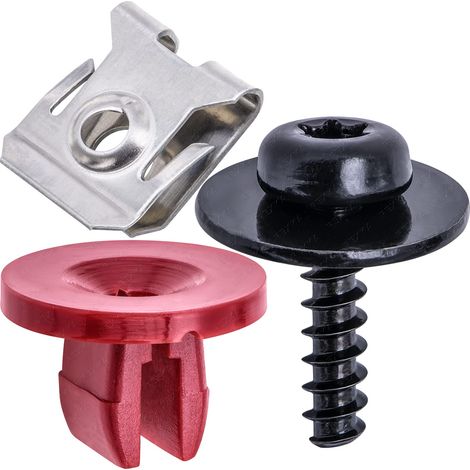 10 Sätze T30 Motor-Spritzschutz, Unterbodenabdeckung, Schrauben, Muttern, Clip-Kit, kompatibel mit Ford Focus Fusion Escape Explorer C-Max Transit Connect Lincoln MKC
