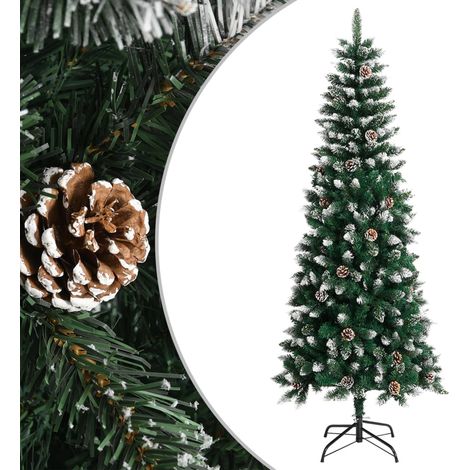 Künstlicher Weihnachtsbaum mit Ständer Grün 210 cm PVC