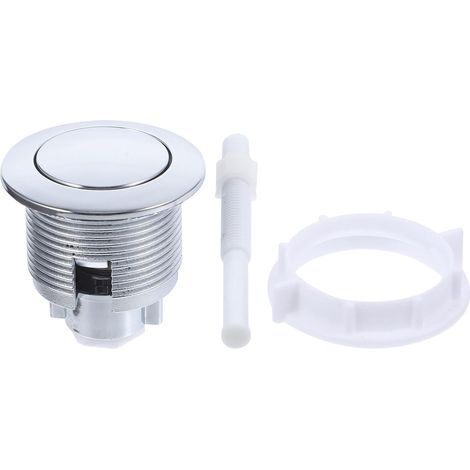 Bouton de réservoir WC Seul Bouton Rond, Abs, Blanc (1/5)