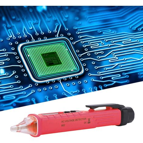 Stylo testeur de tension électrique haute précision 802, détecteur de tension 48-1000V/12-1000V (rouge) (1/5)