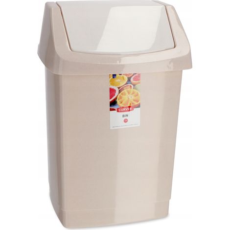 Poubelle Inclinable Curver 25 L Beige (1/5)