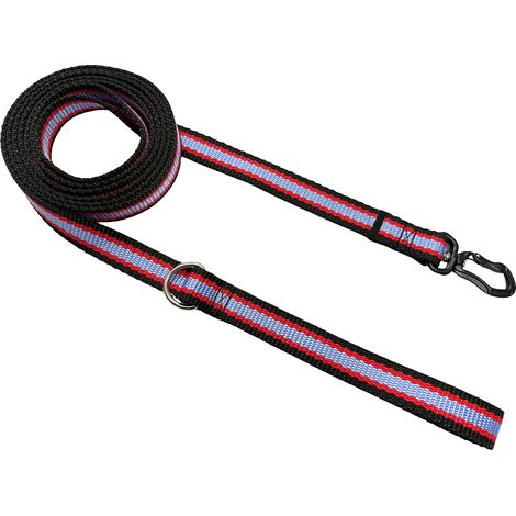 Klassische Hundeleine für Hunde bis 400 kg, Schwarz, Rot, Blau, Größe XXXXL (1000 cm) (1/5)