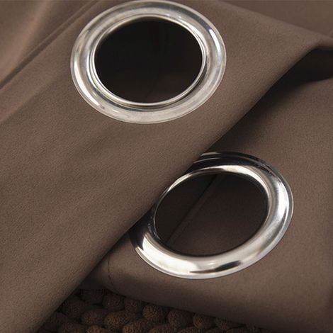 Rideau occultant uni gris anthracite 52x36 pouces (132x91 cm) pour chambre, salon, protection solaire et intimité (1/4)