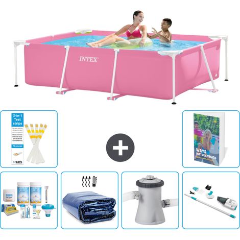 Rechteckiger Frame Pool - 220x150x60 cm - 7-teilig S165