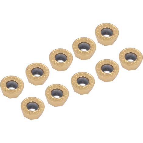 Lot de 10 plaquettes carbure tournage CNC fraiseuse indexables RPMT1204 pour usinage métal (1/5)