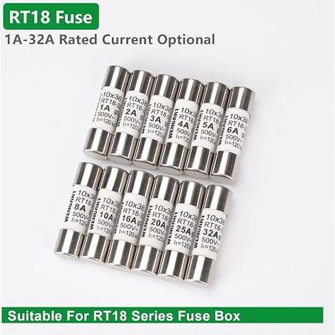 3.15A 3.15A 250V Glass Fuse 5x20MM Fast Melting Glass Fuses for Household Appliances (1/4)