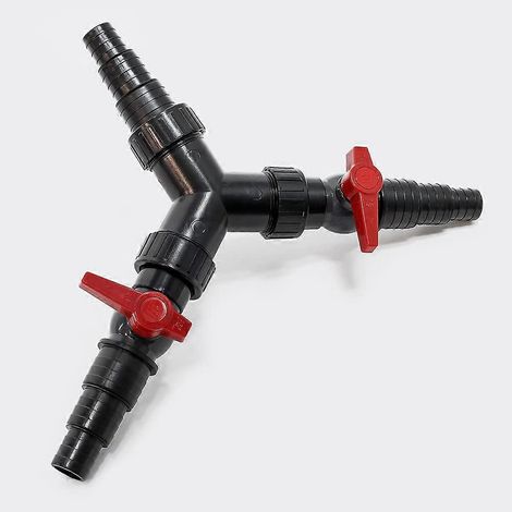 Distributeur pour tuyau de bassin 25/32/38 mm (1"/1 1/4"/1 1/2") avec vanne de réglage (1/5)