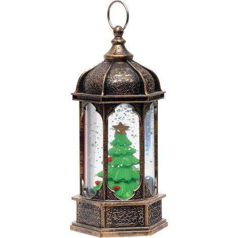 Lanterne de Noël lumineuse LED H. 14 cm à piles - Feeric lights & christmas (1/5)