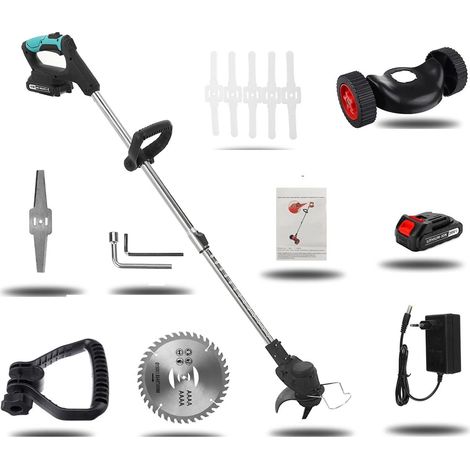 Tondeuse à Gazon électrique sans Fil 2000W Tondeuse à Gazon Portable débroussailleuse réglable désherbeur Outil d'élagage Machine de Jardinage (Color : Type K, Size : Small) (1/5)