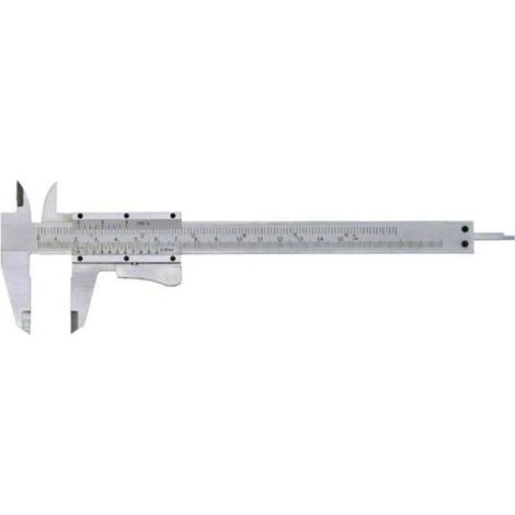 Messschieber mit Momentverstellung mattverchromt 150 mm (1/128") (1/2)