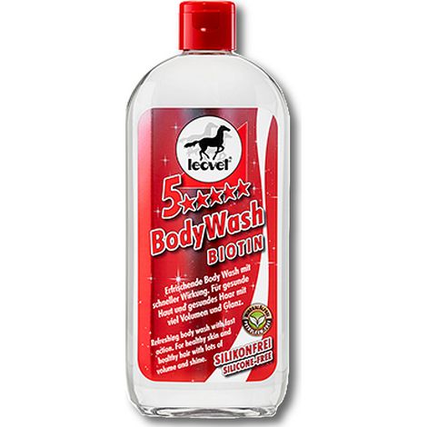 Leovet 5-Sterne Body Wash Biotin 500 ml shampoing pour chevaux, shampoing pour le pelage, shampoing pour la crinière (1/3)