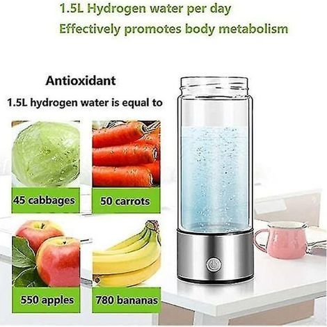 Wasserstoffgenerator-Wasserflasche, echte molekularwasserstoffreiche Wassergenerator-Ionisator-Maschinenflasche mit Spe-Kammer-Technologie (1/2)