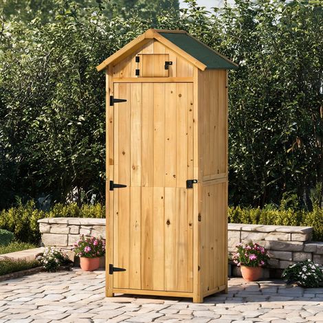 Chariot de jardin gelb Grün en tannenholz 77 x 54,2 x 179 cm (1/5)