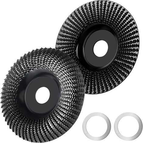 2 x 115 mm Angle Grinder Abrasive for Polishing, Finishing and Shaping Wood (1/5)