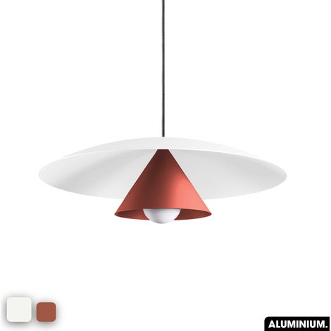 Lampe de suspension - OLEMI BLANC - TERRE ROUGE (1/3)