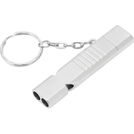 Clé USB 3.0 2 en 1 avec sifflet intégré, protection antichoc, format compact et design épuré, 128 Go