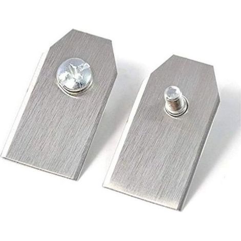 18pcs Lame de rechange tondeuse - Revêtement titane Double face - Tondeuse robot Husqvarna - Argent (1/5)