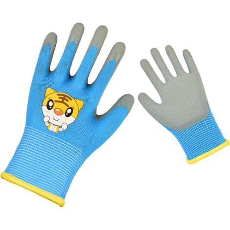 Gants De Jardinage Enfant - Caoutchouc Naturel - Antidérapants - Résistants Aux Piqures Et Aux Épines - Tailles 2XS À M - 1 Paire (1/5)