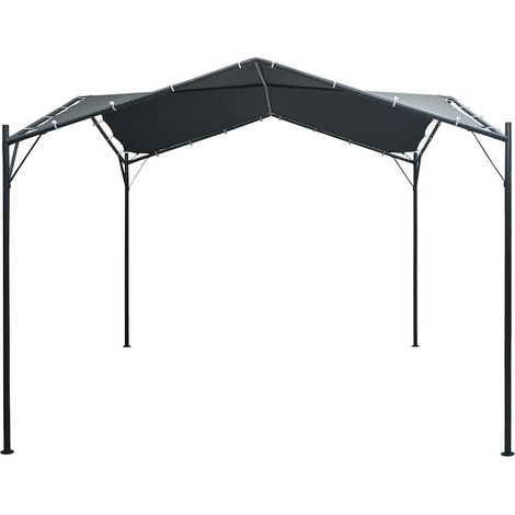vidaXL Cenador carpa de acero gris antracita 3x3 m (1/2)