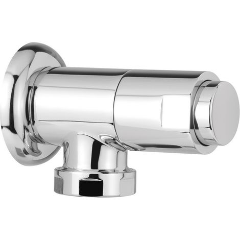 Caudalímetro temporizado para WC de 1" serie MODERN de montaje en pared con mando por pulsador - Idral