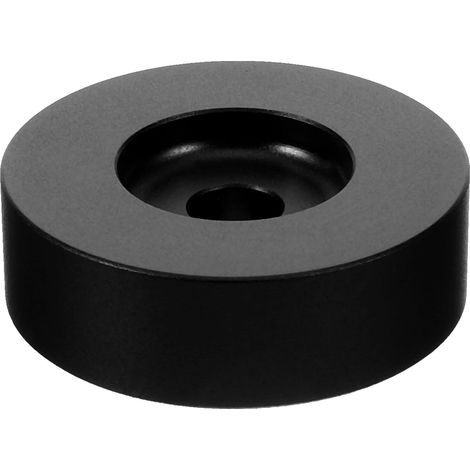 Adaptateur 7 Pouces Noir pour Disque en Aluminium Vinyle Format Grand Trou 45 Tours, Stabilité Renforcée, Compatible Platine et Tourne-disque (1/5)