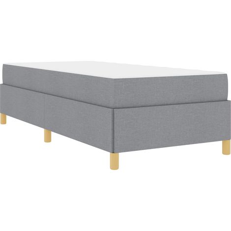 Maison Exclusive - Cadre de lit avec matelas Gris clair 80 x 200 cm tissu