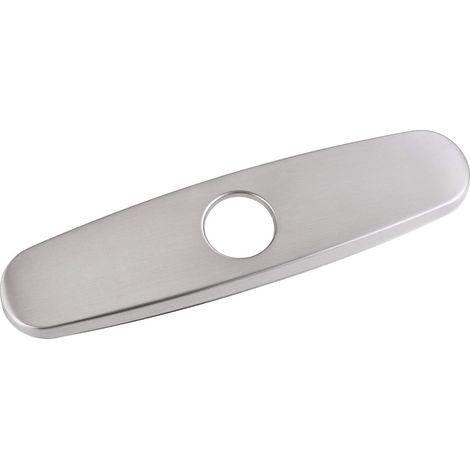 écusson de couvercle de trou de plaque de pont de cuisine pour robinet d'évier de cuisine, nickel brossé (1/5)