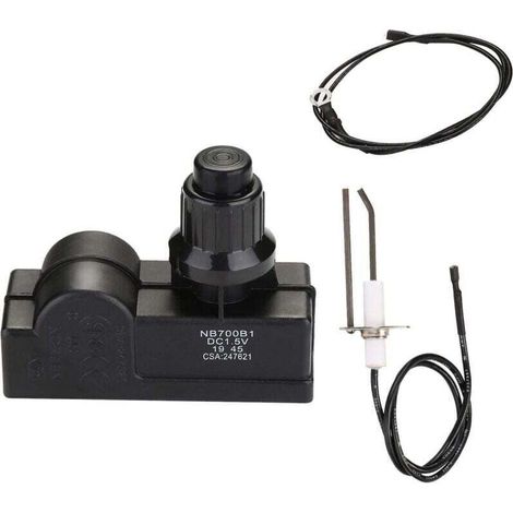 Kit d'allumage pour barbecue Charbroil, Kenmore, Broil-Mate, Broil King, Nexgrill Pièces de rechange pour allumeur de barbecue universel 2 prises