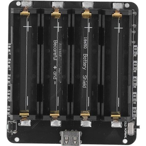 Boîtier de protection pour porte-piles au lithium à 4 emplacements, carte de développement de batterie avec protection contre la surcharge, 5 V CC (1/4)
