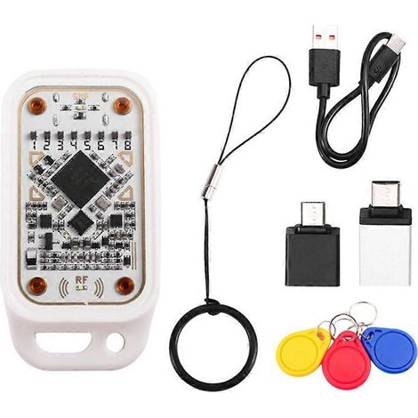 Lecteur/enregistreur de simulateur de puce intelligente RFID Chameleon V3.0, prend en charge la lecture et l'écriture NFC, la copie d'étiquettes de cartes à puce ID IC 125K 13,56 MHz, avec 3 porte-clé (1/5)