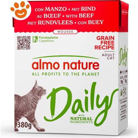 Gatto - Almo Nature Daily Mousse Manzo 380 gr