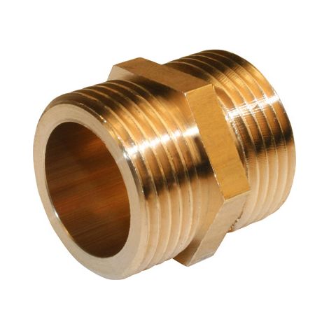 Nipplo a vite in ottone M 33 x 42 per tubo rame QUICK PLOMBERIE