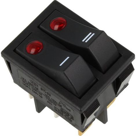 Delonghi - doppelter herdschalter (spia 85v)nero 250v16a - 5108007600 -
