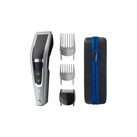 Philips 5000 series HC5650/15 Hairclipper Tagliacapelli Regolacapelli Nero Argento (1/5)