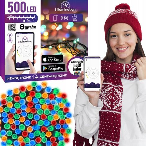 500 lampade LED multicolore - controllabili tramite telefono (1/5)