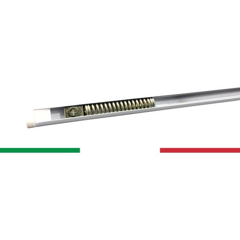 ASTA TENDA FIXXY © BIANCA A MOLLA PRESSIONE REGOLABILE PER TUTTI I TIPI DI TENDA Cm. 87/150 (1/3)