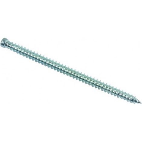 Vis béton pour fixation de châssis tête cylindrique réduite Torx® T30 Zingué - 7,5 x 182 mm- Vendu par 100 (1/2)