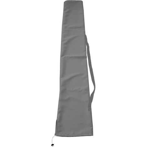 Schutzhülle für Sonnenschirm bis 3x4m, Cover Abdeckhülle inkl. Kordelzug anthrazit
