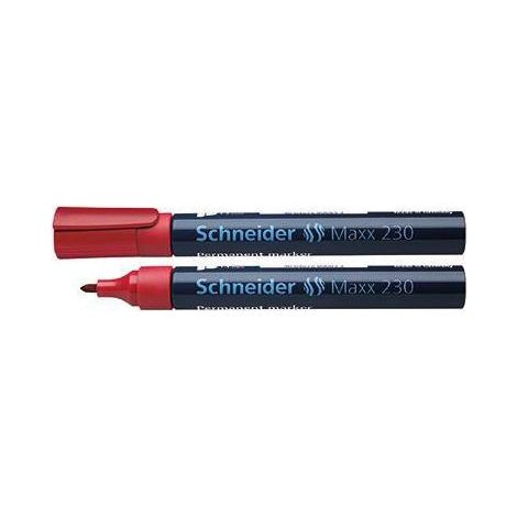 Schneider Permanentmarker Maxx 230 123002 Rundspitze 1-3mm rot (1/4)