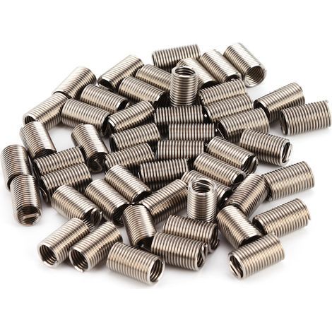 Satz mit 50 hochfesten Gewindereparatureinsätzen aus Edelstahl 304, M8x1,25x3D Reparaturhülsen (1/5)
