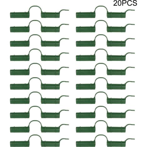 20pcs Greenhouse Fixing Clips, Greenhouse Pipe Clips, Fixed Tool, Garden Tarp Sunshade Clips 1.1cm (1/5)