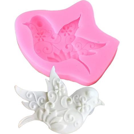 Moule En Silicone Pigeon - Moule 3D Pour Pâtisserie Chocolat Sucrerie Pâte À Sucre - 5,5 x 6,6 cm - 1 Pièce (1/5)