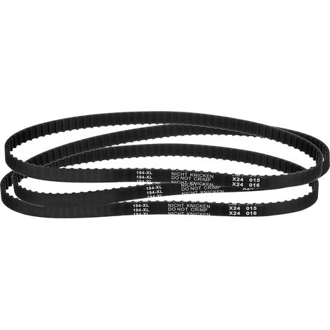 3Pcs 194XL 037 Timing Belt, 97 Teeth, Black Notched Rubber, 10mm Width, 5.08mm Pitch, Timing Belt for 3D Printer (1/5)