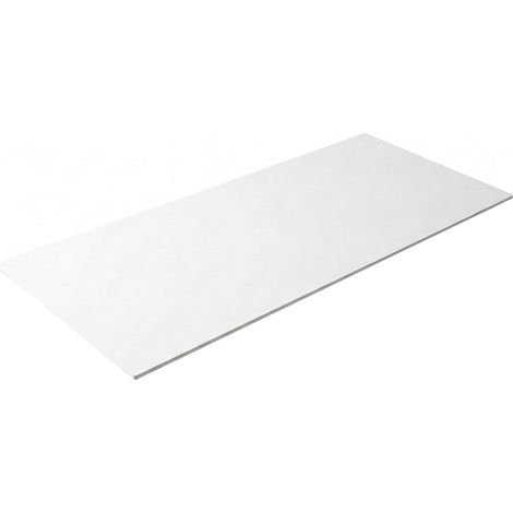 Piano tavolo rettangolare HPL 120x80 cm resistente per contract Dot - Bianco (1/2)
