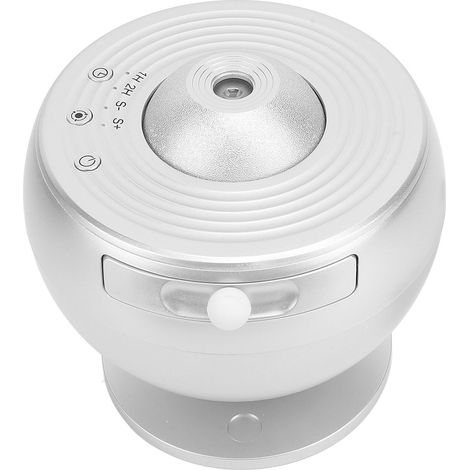 Projecteur d'étoiles décoratif avec 12 disques de film, lampe projecteur de planétarium argentée pour la maison et la chambre. (1/5)