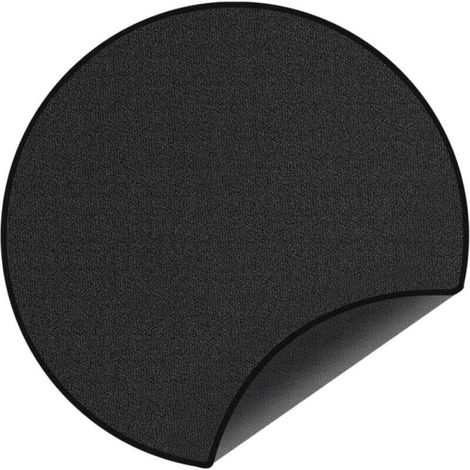 Tapis de gril rond de 36 pouces, tapis ignifuge pour foyers, patios, pelouses, foyers à bois extérieurs et fumoirs de barbecue, portable et réutilisable (1/4)