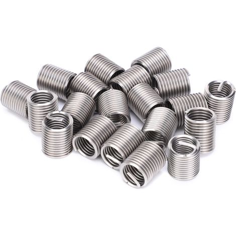 Lot de 20 inserts filetés mâles et femelles réducteurs pour écrous, outil de réparation, fixation en acier inoxydable M14x22D (1/5)