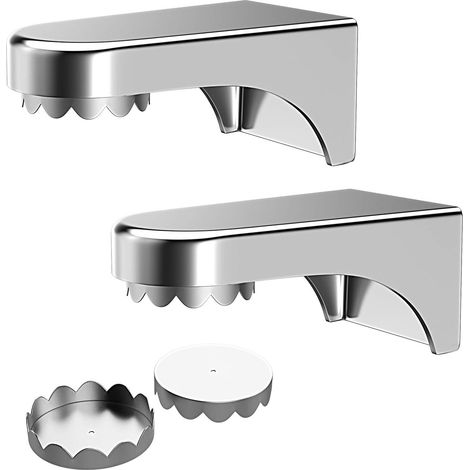 2 Pièces Porte-Savon Magnétique, Porte-Savon Aimant avec Ventouse, Porte-Savon en Acier Inoxydable Mural sans Perçage, Facile à Démonter, Adapté Salle de Bain Cuisine, Baignoire Lavabo(style deux) (1/5)