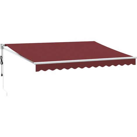 Maison Exclusive - Tenda da Sole Retrattile Automatica Bordò 350x250 cm