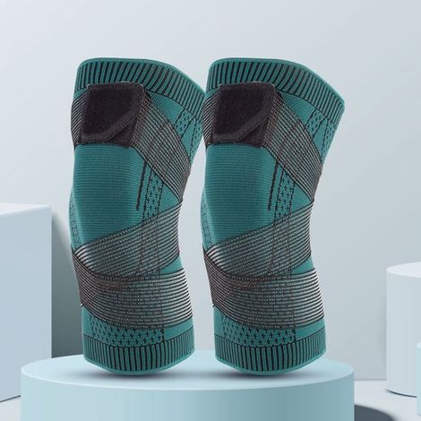 1 paire de manchons de compression ajustables pour genoux, unisexes – Adaptés à la course à pied, aux sports de plein air et à la musculation. Soutien (1/5)